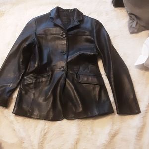 Lambskin leather jacket